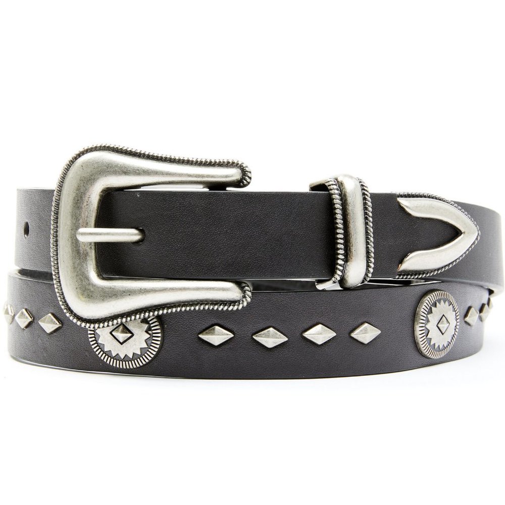 Wrangler Leather Concho Belt